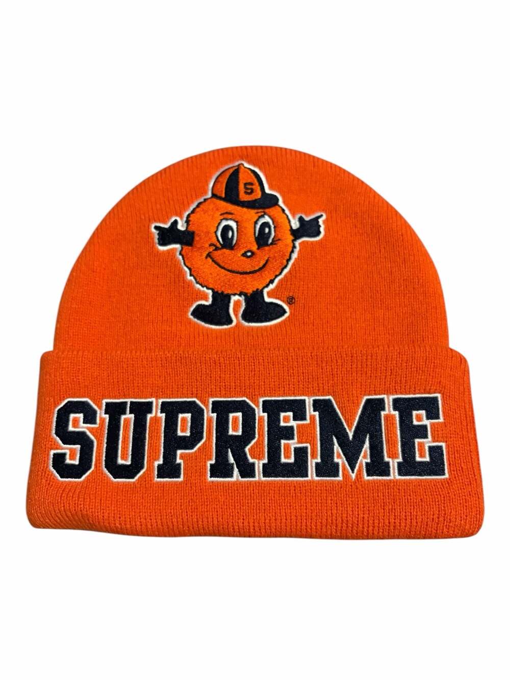 Supreme x Mitchell & Ness Syracuse Beanie Orange OSFM